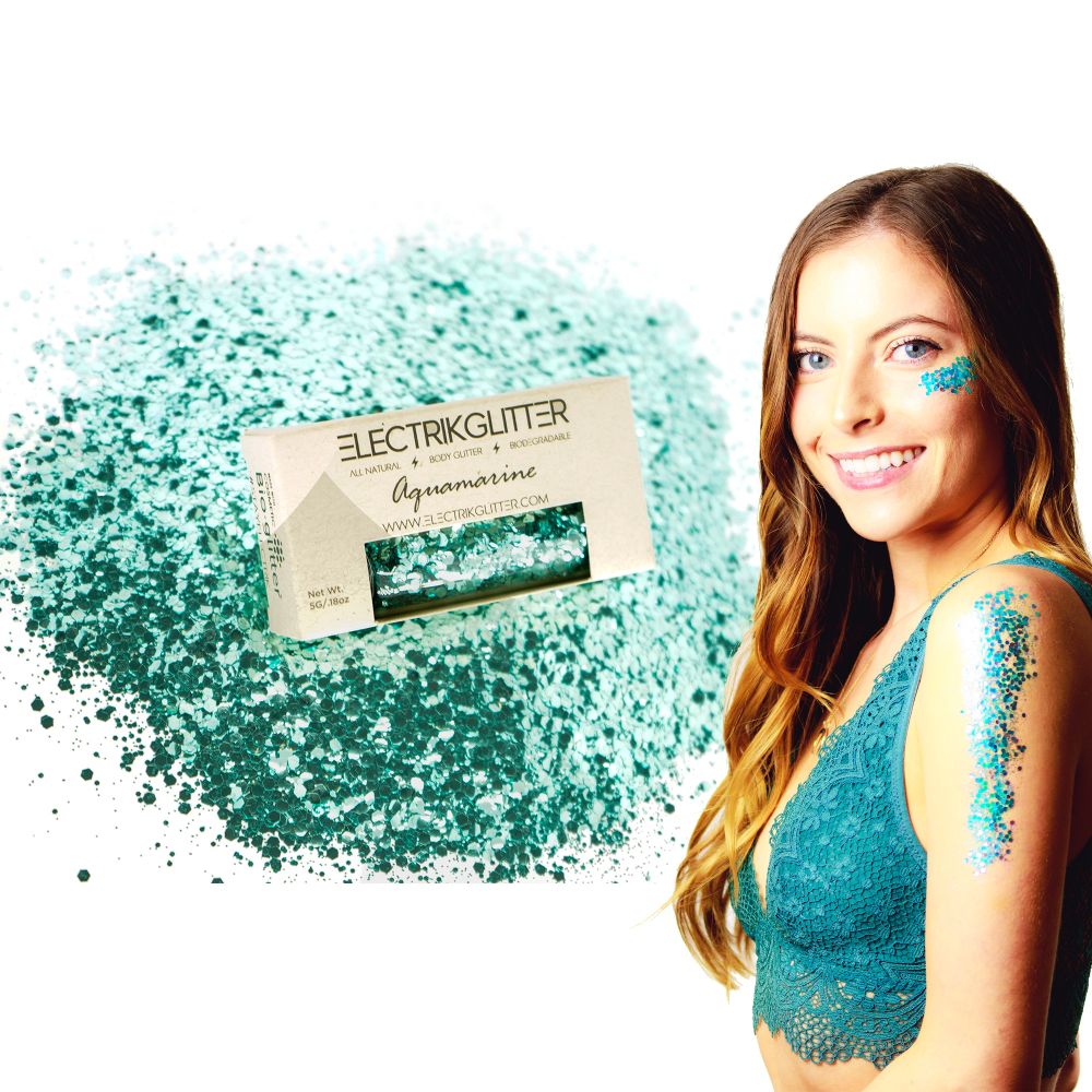 Aquamarine Body Glitter - Electrik Glitter