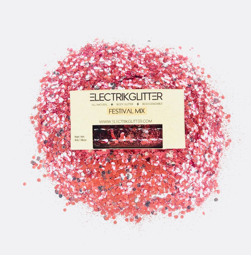 Rosè Body And Face Glitter - Electrik Glitter