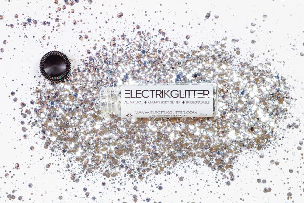 Silver Sand Dollar Glitter - Electrik Glitter
