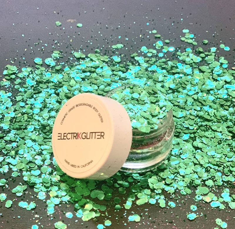 Spring Green Body And Face Glitter - Electrik Glitter